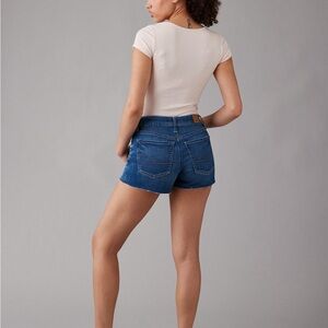 AE Next Level Curvy Denim Midi Short